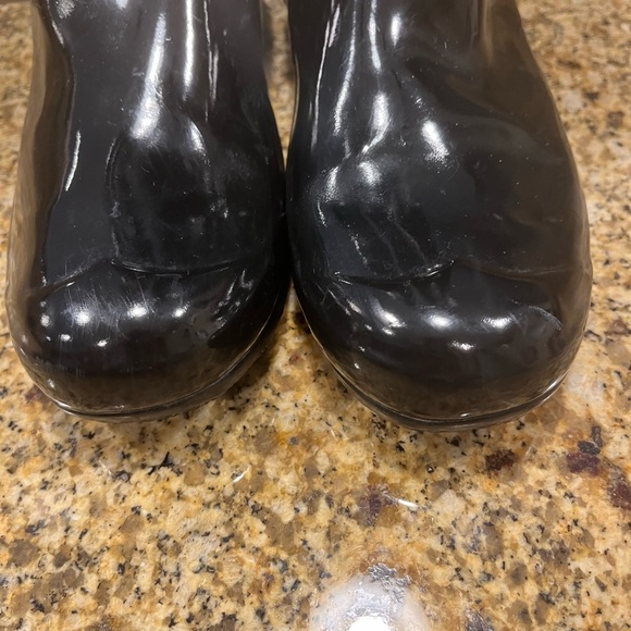 Hunter Rainboots Original Tall Gloss Rain Boot Wellies women's sz 8 Black - Picture 4 of 13